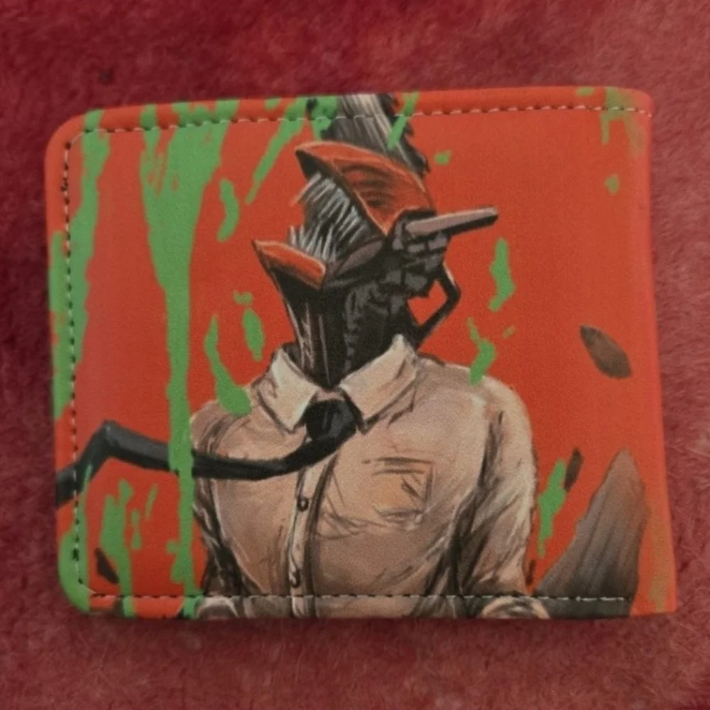 New chainsaw man csm anime manga leather wallet